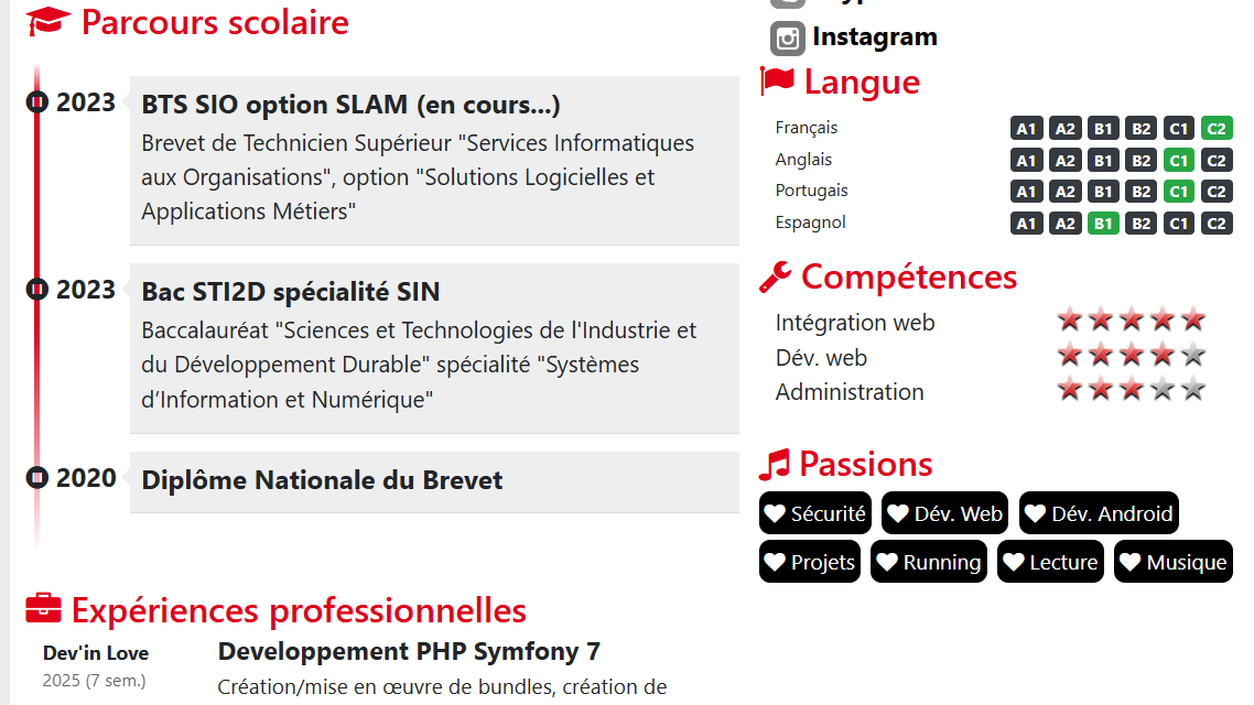 CV Amélia Pilou
